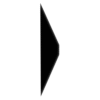 Demi-carreau Carat noir C-BL05 pour murs contemporains