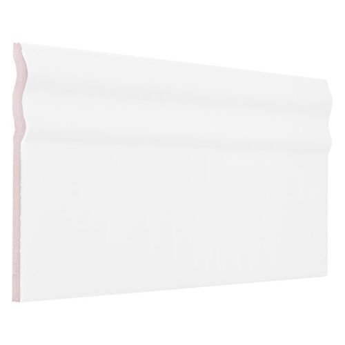 Plinthe brillante blanche Carat C-WH03 pour carrelage mural