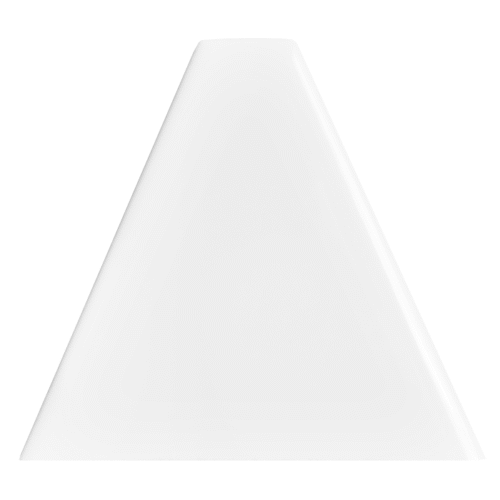 Demi-carreau Carat blanc et plat C-WH06 pour mur intérieur