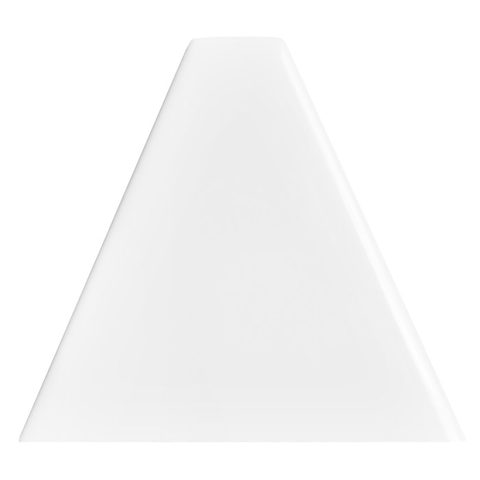 Demi-carreau Carat blanc et plat C-WH06