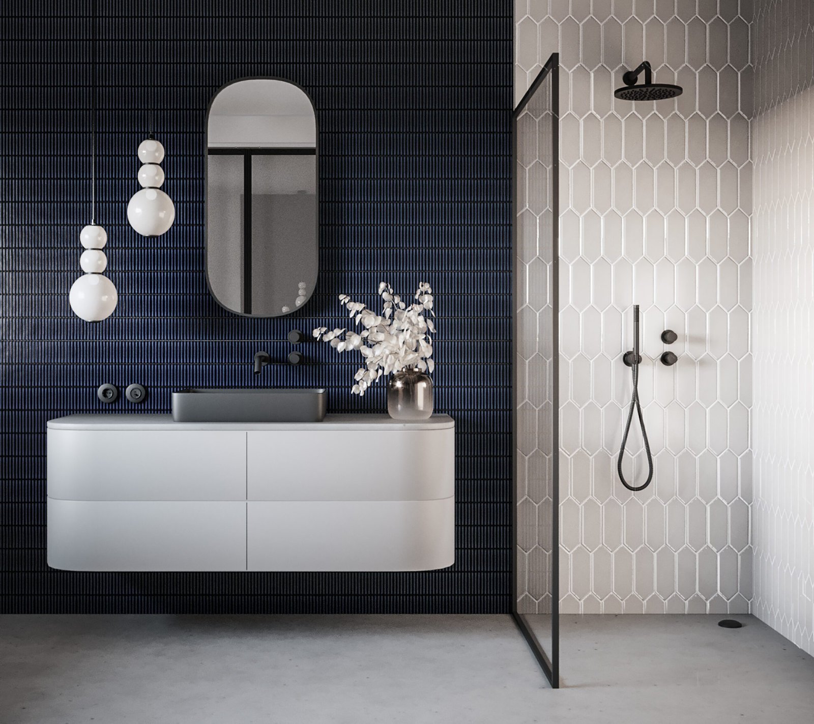 Carreau céramique Beige Tritone 01 — vue ambiance