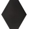 Carreau losange Rombic Noir 02 mat en porcelaine murale déco