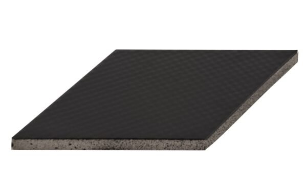 Carreau losange Rombic Noir 02 mat en porcelaine murale