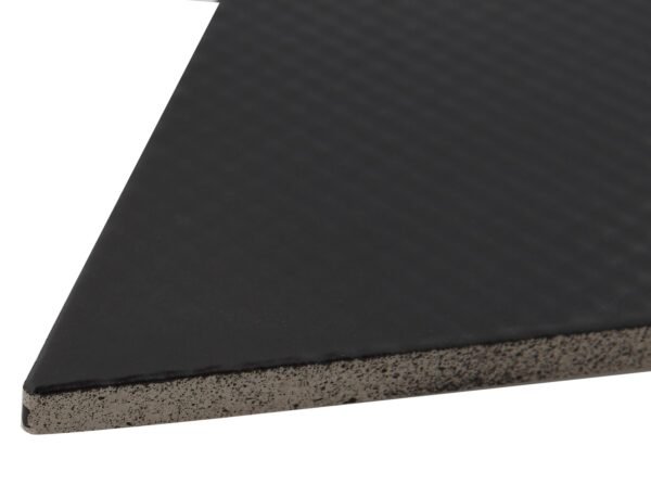 Carreau losange Rombic Noir 02 mat en porcelaine murale décorative