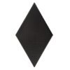Carreau losange Rombic Noir 02 mat en porcelaine pour mur