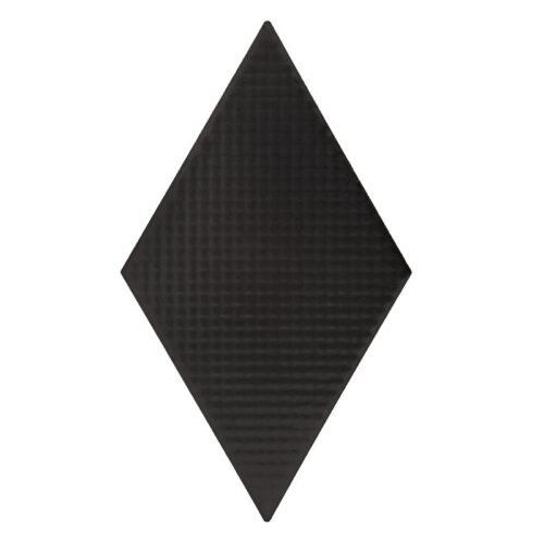 Rombic-Black-02-matt-sq-1.jpg Carreau losange Rombic Noir 02 mat en porcelaine pour mur