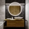 Carreau losange Rombic Noir 02 mat en porcelaine murale