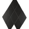 Carreau losange Rombic Noir 02 mat en porcelaine murale