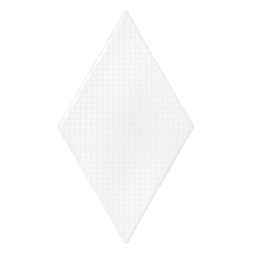 Rombic-White-02-matt-1-2-1.jpg Carreau mural Rombic Blanc 02 mat en porcelaine, forme losange, finition mate