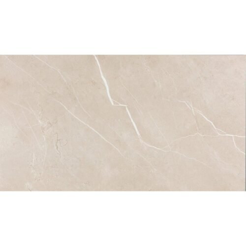 Panneaux PVC imitation marbre beige Crema Marfil, finition mate, 100 % étanche