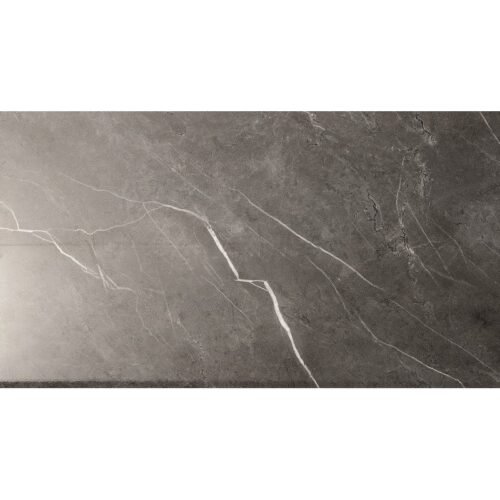 Carreau de vinyle brillant imitation marbre gris imperméable