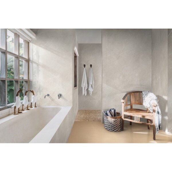 Panneau PVC étanche effet marbre beige brillant Masiv XL 260x90 cm