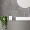 Dalle vinyle mat imitation marbre gris-brun 75x45 cm