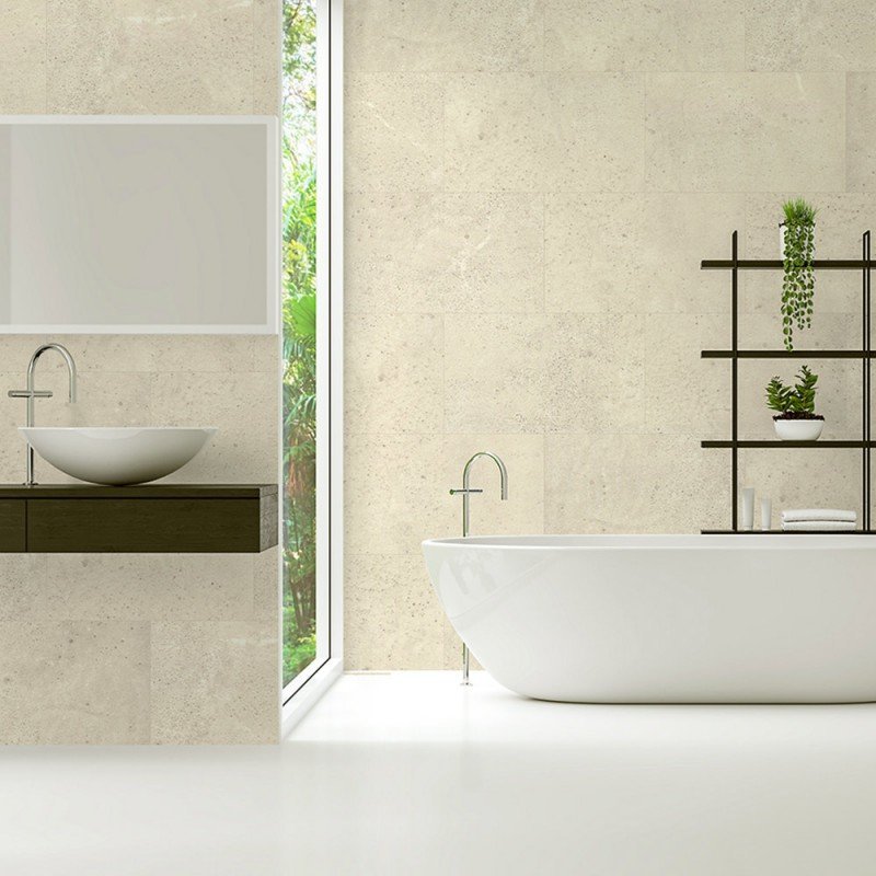Carreau vinyle imperméable B15 Shine INSPIRO Tiles Mat — vue ambiance