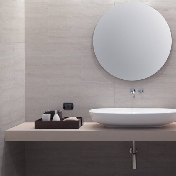 Dalles vinyle imperméables imitation marbre beige pour salle de bain et cuisine
