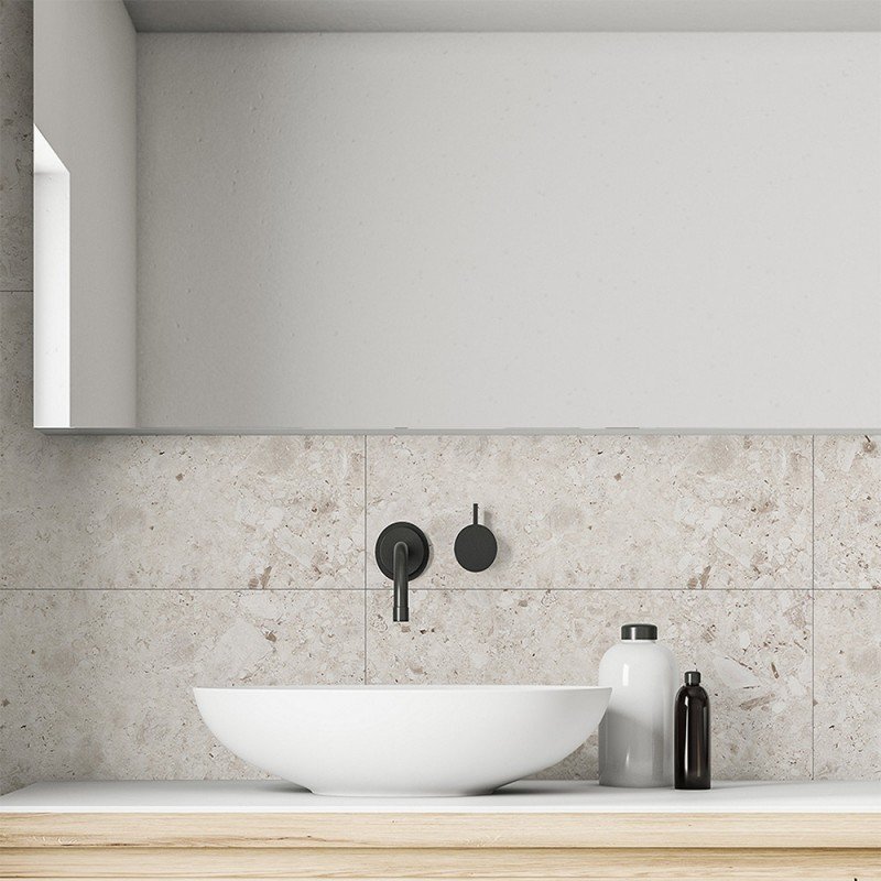 Carreau vinyle imperméable B04 Glow INSPIRO Tiles Mat — vue ambiance