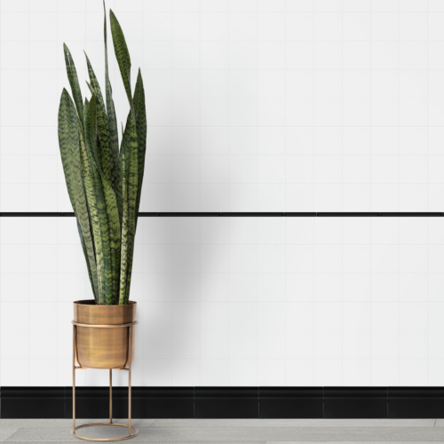 Carrelage mural blanc brillant C-WH01 Carat effet 3D