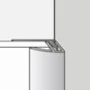 Bande de finition clipsable en aluminium anodisé noir ou aluminium