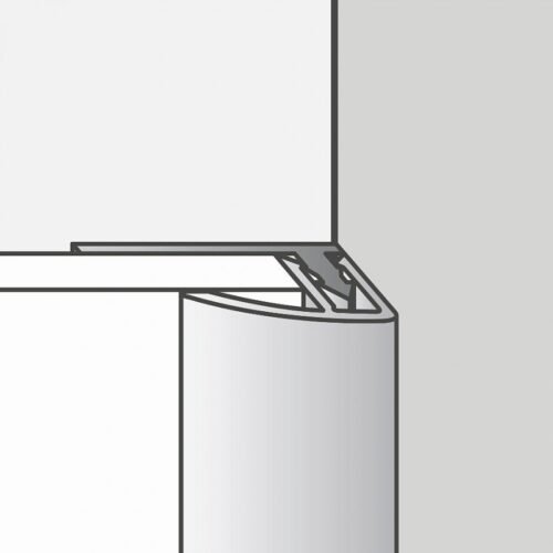 Bande de finition clipsable en aluminium anodisé noir ou aluminium