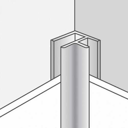 Profilé aluminium anodisé 12-20 mm angle universel