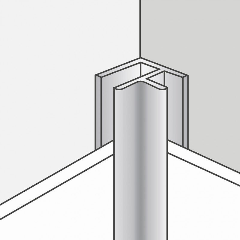 W03 ALU Angle universel en aluminium 12-20 mm — vue ambiance