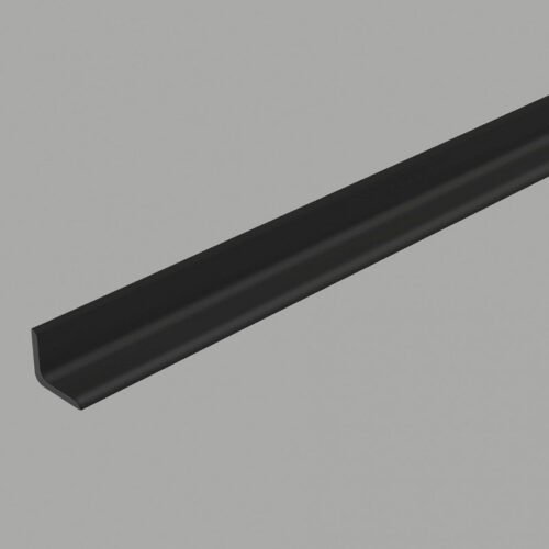 Profilé aluminium anodisé noir pour finition intérieure 12 mm