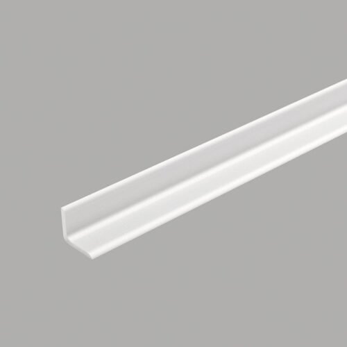 Profilé angle intérieur blanc 12 mm en aluminium anodisé