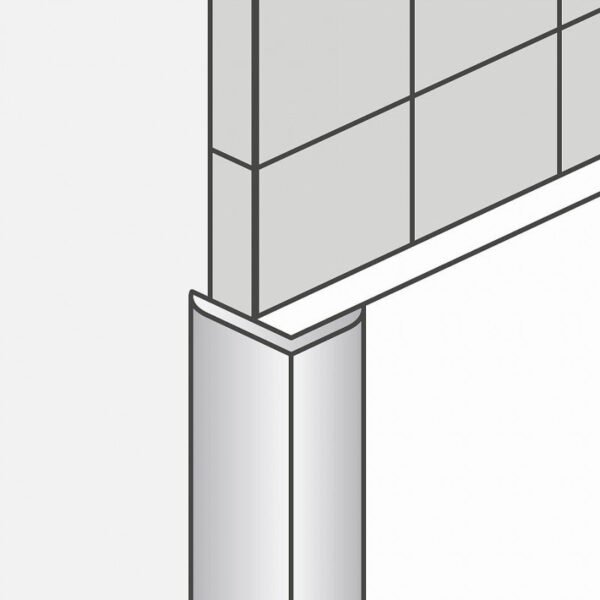 Profilé d'angle extérieur en aluminium anodisé 16-12 mm