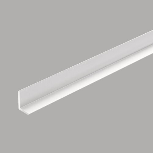 Profilé d'angle extérieur en aluminium blanc L 16-12 mm