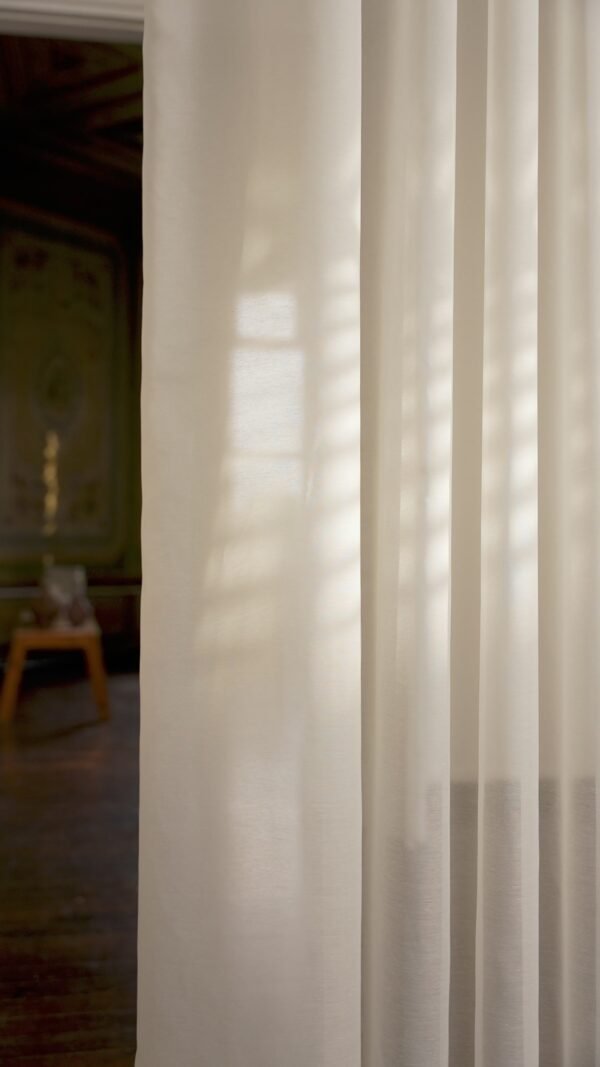 Rideau ANIE en 100% polyester, largeur 310 cm, collection Telamor Natural