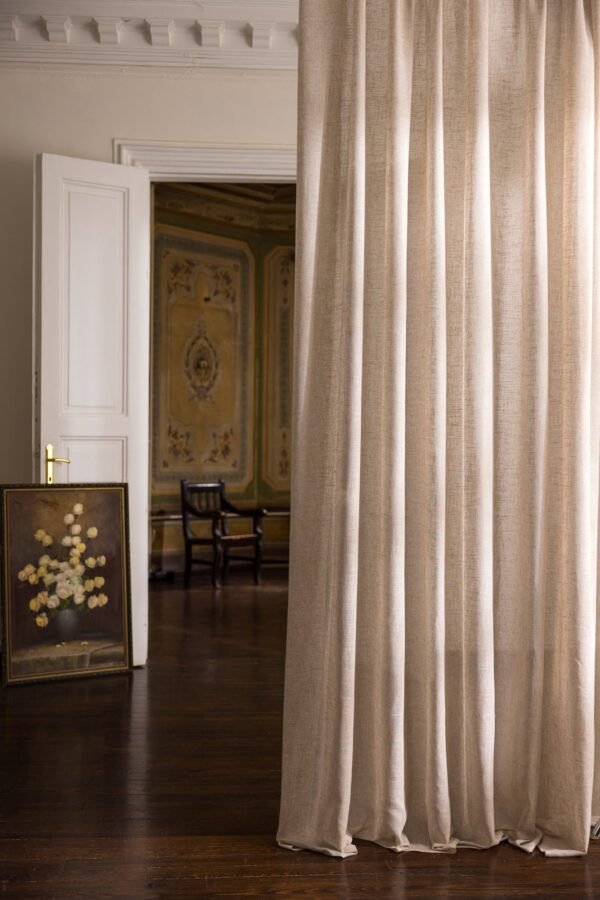 Rideau Bellagio en tissu 70% polyester 30% lin