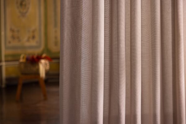 Rideau JACKTON tissu plain 81% polyester 15% coton 4% lin largeur 325 cm