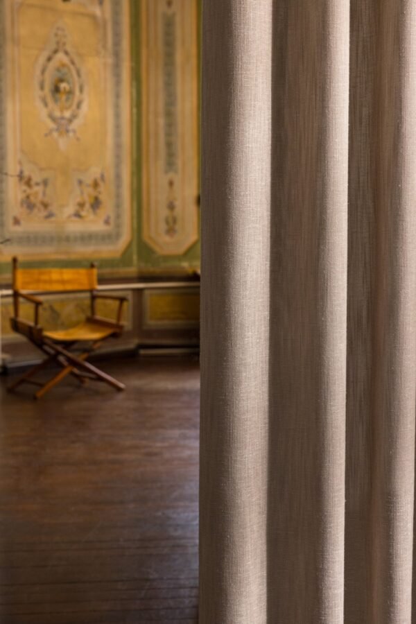 Rideau Kenmare tissu plain 92% polyester 6% coton 2% lin 325 cm