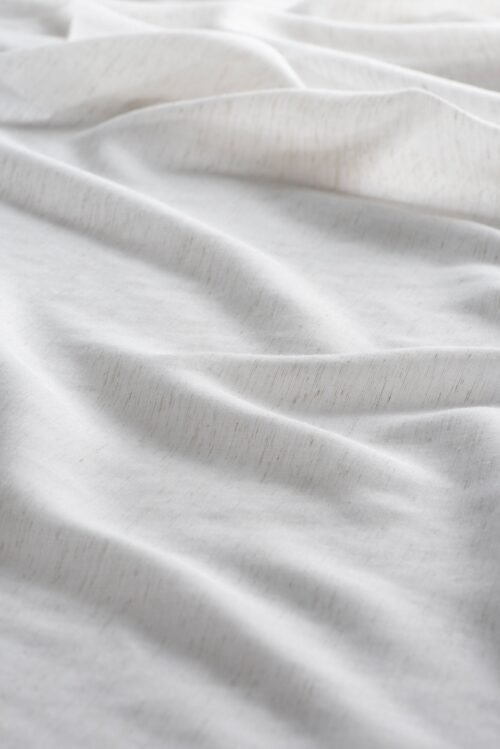 Rideau LARGS en tissu plain 93% polyester 7% lin, couleur natural, largeur 320 cm