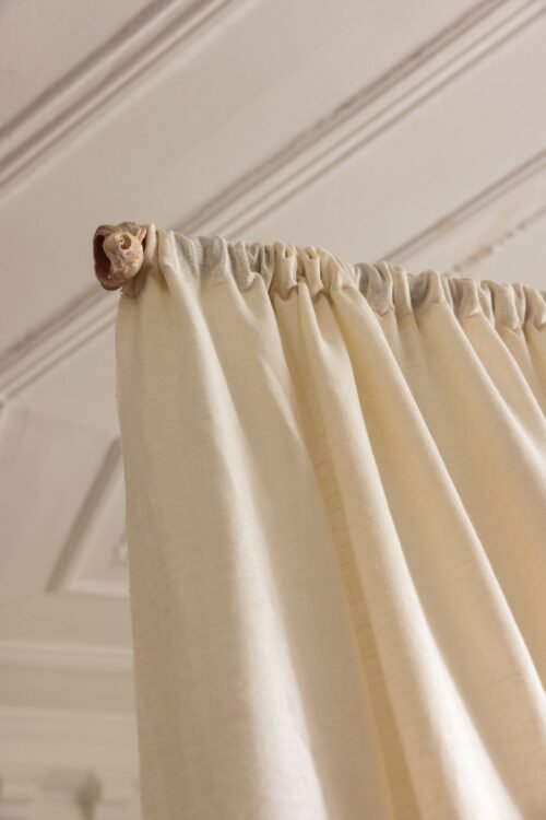 Rideau LUNA en lin 100% naturel, largeur 280 cm, couleur uni