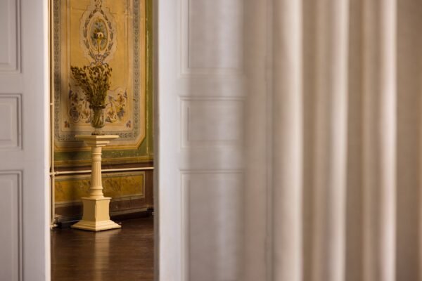 Rideau Martel tissu uni 39% coton 36% polyester 25% lin largeur 300 cm