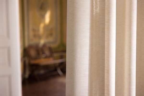 Rideau Shantron plain 97% polyester 305 cm Telamor Natural