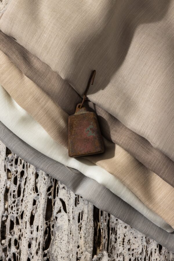 Rideau Deanston 100% polyester 325 cm sans motif naturel