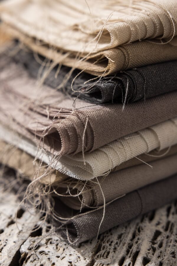 Rideau JACKTON tissu plain 81% polyester 15% coton 4% lin