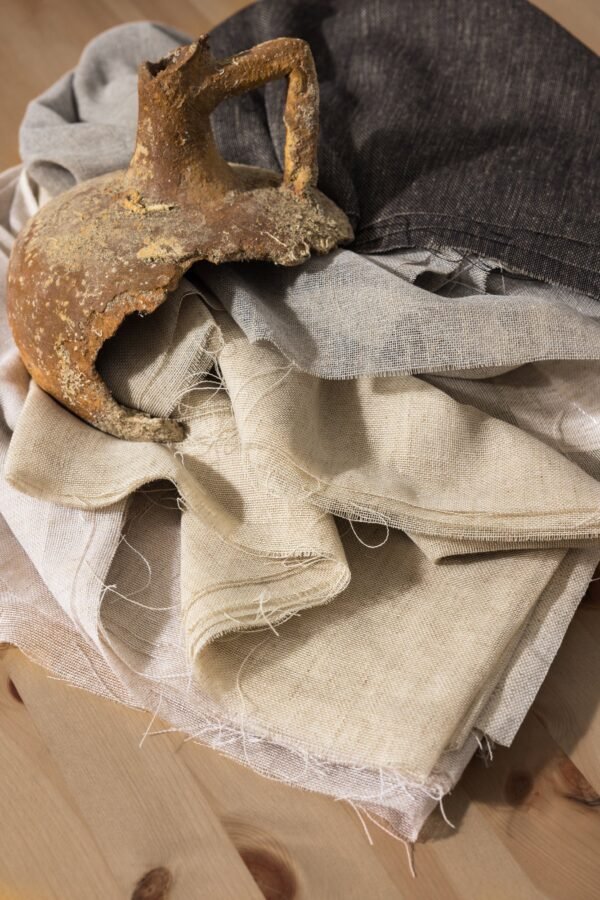 Rideau Martel tissu uni 39% coton 36% polyester 25% lin largeur 300 cm