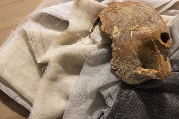 Rideau Martel en tissu naturel 39% coton, 36% polyester, 25% lin