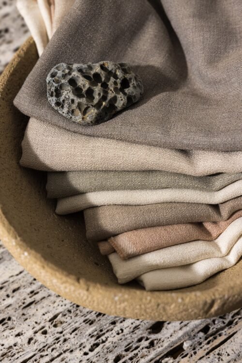 Rideau Shantron plain 97% polyester 305 cm Telamor Natural