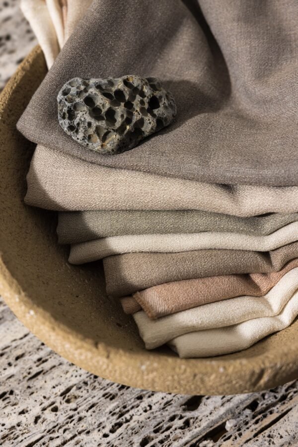 Rideau Shantron plain 97% polyester 305 cm Telamor Natural