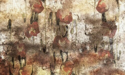 Papier peint Papavero avec motif floral raffiné