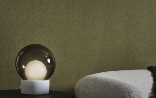 Papier peint Salvia avec motif végétal et teinte neutre