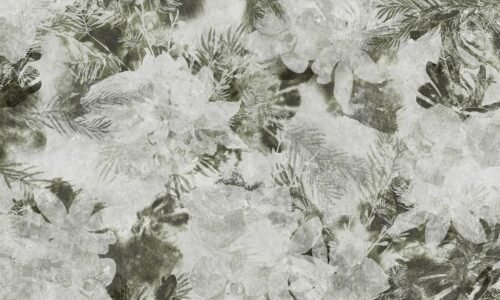 Papier peint Glass Flowers motif floral 500x300 cm