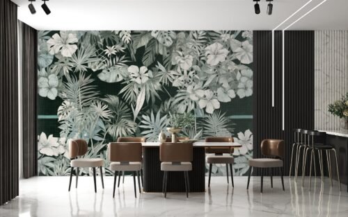 Papier peint Vertical Garden 500x500 cm collection Dekorami Studio
