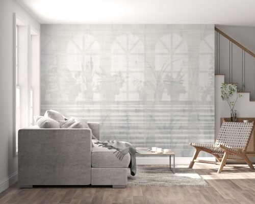 Papier peint Shadow en rouleau avec motif géométrique discret