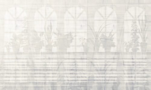 Papier peint Shadow avec motif géométrique en tons foncés