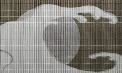 Papier peint Tatami 500x300 cm design japonais authentique